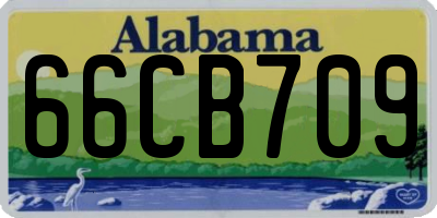 AL license plate 66CB709