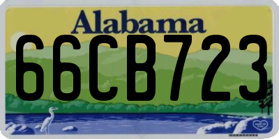 AL license plate 66CB723