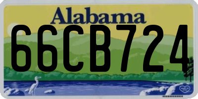 AL license plate 66CB724