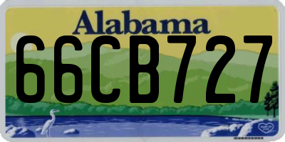 AL license plate 66CB727