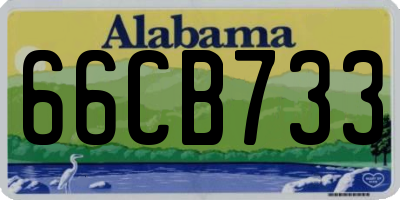 AL license plate 66CB733