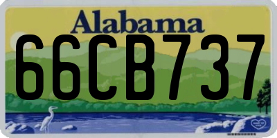 AL license plate 66CB737