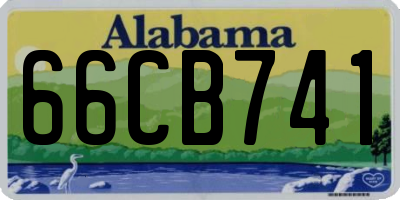 AL license plate 66CB741