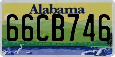 AL license plate 66CB746