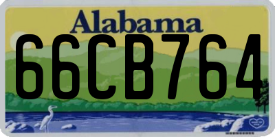AL license plate 66CB764