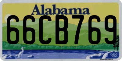 AL license plate 66CB769