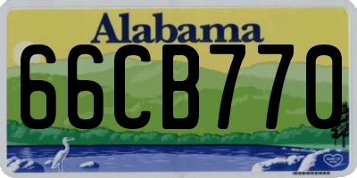 AL license plate 66CB770