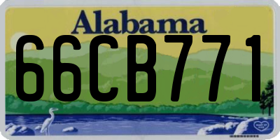 AL license plate 66CB771