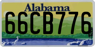 AL license plate 66CB776