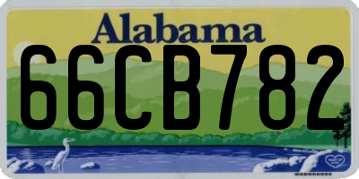 AL license plate 66CB782