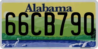 AL license plate 66CB790