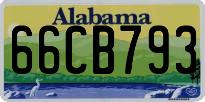 AL license plate 66CB793