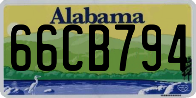 AL license plate 66CB794