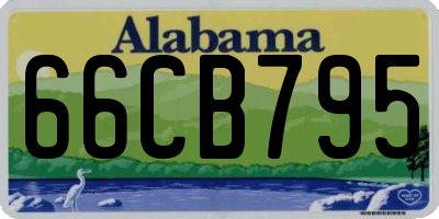 AL license plate 66CB795