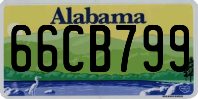 AL license plate 66CB799