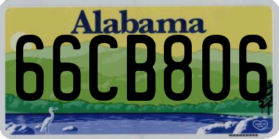 AL license plate 66CB806