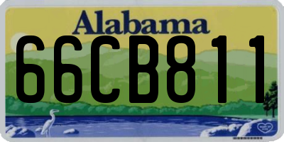 AL license plate 66CB811