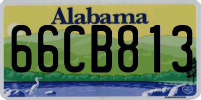 AL license plate 66CB813