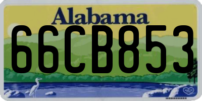 AL license plate 66CB853