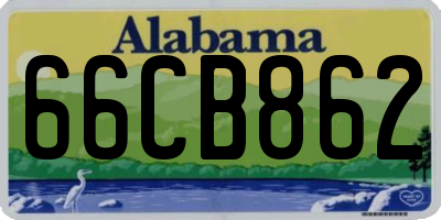 AL license plate 66CB862