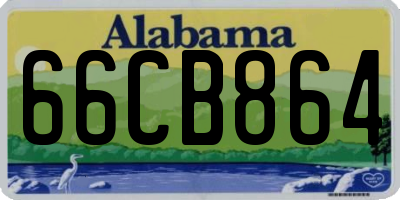 AL license plate 66CB864