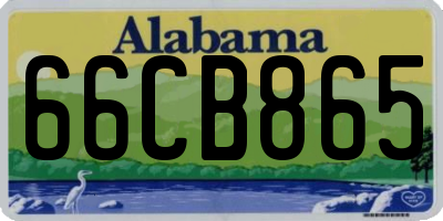 AL license plate 66CB865