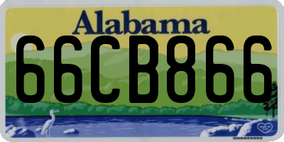 AL license plate 66CB866