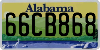 AL license plate 66CB868