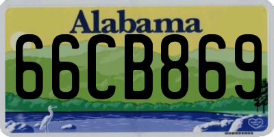 AL license plate 66CB869