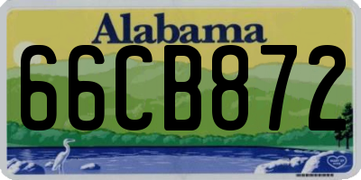 AL license plate 66CB872