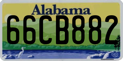 AL license plate 66CB882