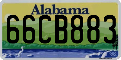 AL license plate 66CB883