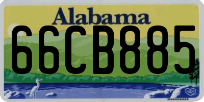 AL license plate 66CB885