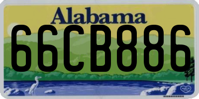 AL license plate 66CB886