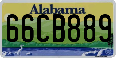 AL license plate 66CB889