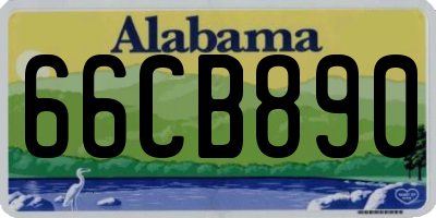 AL license plate 66CB890
