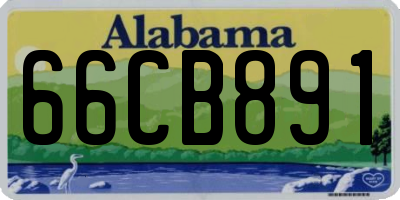 AL license plate 66CB891