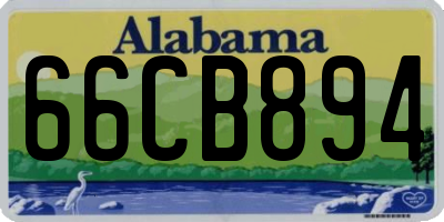AL license plate 66CB894