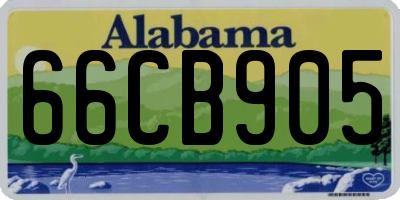 AL license plate 66CB905