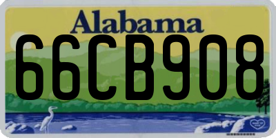 AL license plate 66CB908