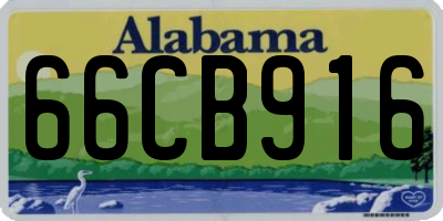 AL license plate 66CB916