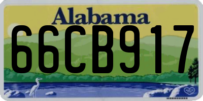 AL license plate 66CB917