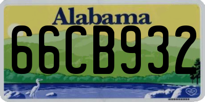 AL license plate 66CB932