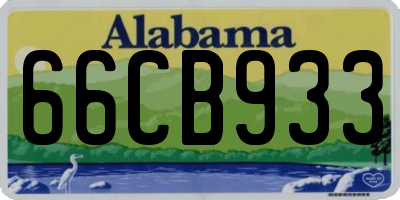AL license plate 66CB933