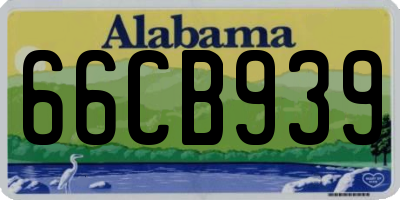 AL license plate 66CB939