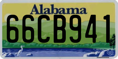 AL license plate 66CB941