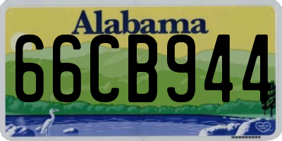 AL license plate 66CB944