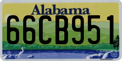 AL license plate 66CB951