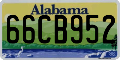 AL license plate 66CB952