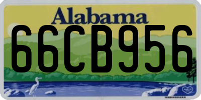 AL license plate 66CB956